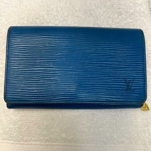 Louis Vuitton Blue Epi Wallet